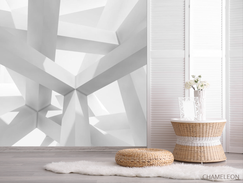 Фотошпалери Білі квадратні стовпи - 2