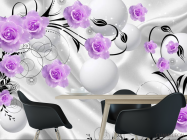 Фотошпалери троянди, 3Д фон - 1