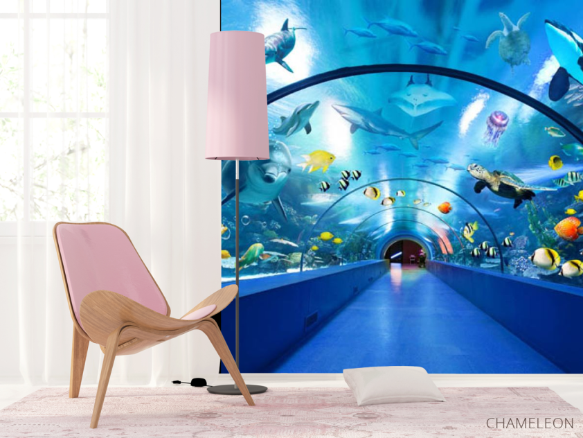 Фотошпалери великий акваріум - 4