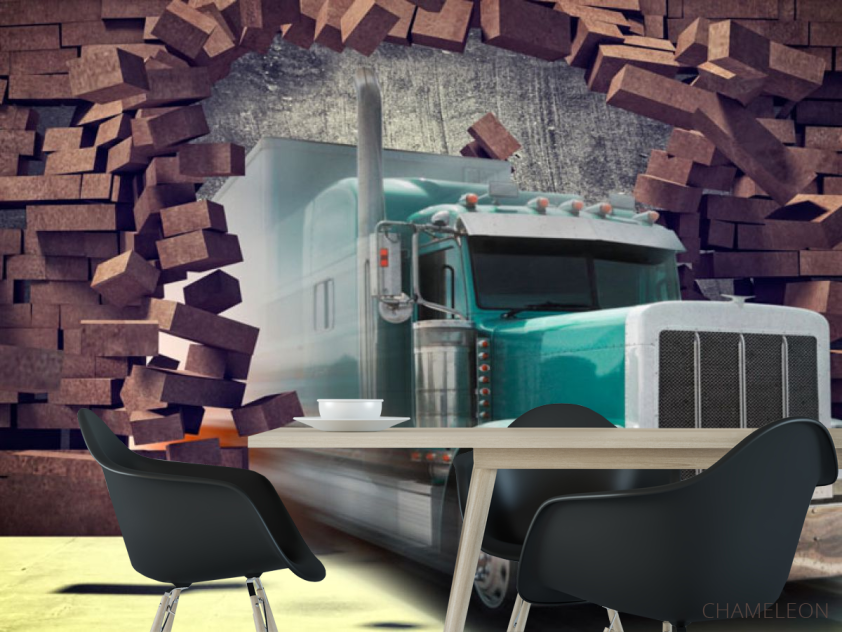 Фотошпалери Вантажівка 3Д - 1