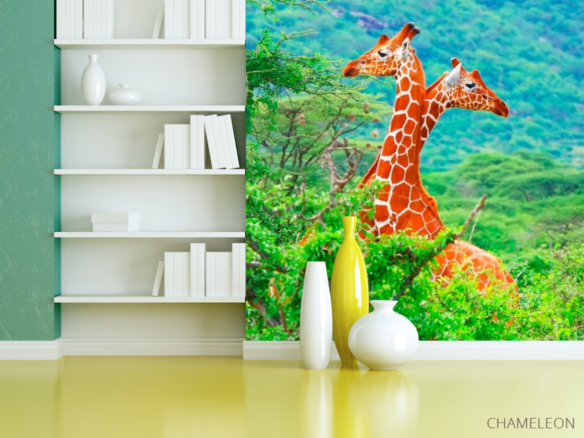 Фотошпалери Жирафи серед дерев - 3