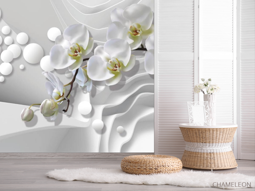 Фотошпалери 3Д орхідеї - 2