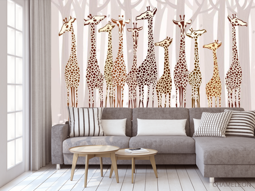 Фотообои Жирафы - 3