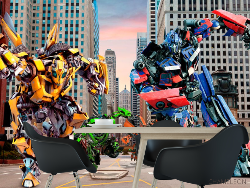Фотошпалери Трансформери в місті - 1