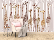 Фотообои Жирафы - 4