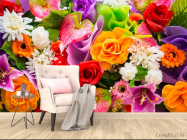 Фотообои Яркий букет цветов - 4