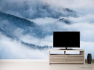 Фотообои Туманные горы и ели - 2