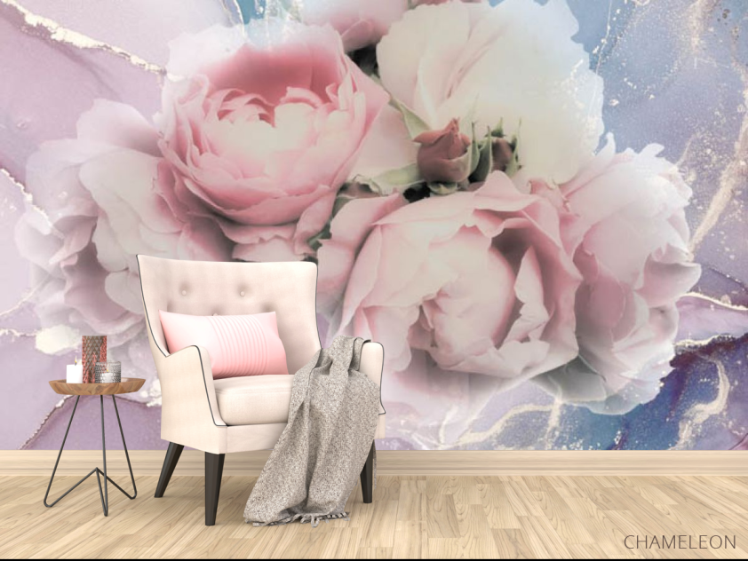Фотообои Пионы с флюидом - 4