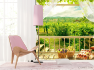 Фотошпалери Вид з вікна на сад - 4